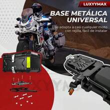 Caja de almacenamiento para casco de motocicleta de gran capacidad de 65L, caja de almacenamiento para baúl de motocicleta todoterreno, base de plástico extraíble y reacondicionada, tiras reflectantes, revestimiento y accesorios de instalación, baúl de motocicleta eléctrica, maleta de almacenamiento de liberación rápida