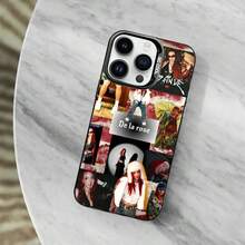Funda de Teléfono Caliente Singer D-De La R-Rose para 11,12,13,16,14,15,17,Pro,MAX Cubierta Negra Mate a Prueba de Golpes - Z1 - Ver 11