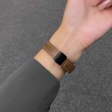 Fashionable And Elegant Smartwatch Band, Compact And Exquisite, Featuring Creative Minimalist Asymmetrical Breathable Design, Suitable For Xiaomi Mi Band 10/9/8, With Quick Release Folding Magnetic Clasp, Compatible With NFC Version, Retro Comfortable Strap, Unisex Smartwatch Accessory - Multicolor - View 4