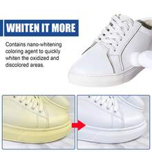 JAYSUING White Shoe Cleaner,Strong Clean Stains, Fast Clearing & Whitening, Refreshed, Polish, Remove Yellow, Efficient, No Pungent Odor, Fading - Blanco - Ver 9