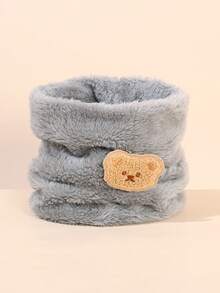 1pc Children Fleece Neck Warmer Scarf, Unisex Autumn/Winter Warm Neck Gaiter For Kids