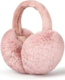 Ear Muffs Winter Women Men Soft Earmuffs Cute Ear Covers Cold Weather Fluffy Ear Warmers Headband Winter Accessories,26339496 - 玫紅色 - 查看 1
