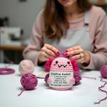 1pcCrochet Plush Toys Are Made Of Soft And High-Quality Materials, Making Them Durable And Charming. The Perfect Companion For A Daily Smile.