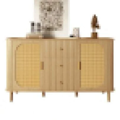 This Modern Sideboard With Drawers, Shelves And Metal Legs In A Wood-Look Finish Is A Versatile Piece Of Furniture For The Living Room And An Absolutely Essential Item.