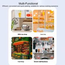 Say Goodbye To The Hassle Of Peeling Garlic With Your Nails Or Oranges With Your Hands! A Single Machine Can Easily Handle The Peeling Of All Fruits And Vegetables - Suitable For Both Home And Commercial Use. - Royal Blue - View 4