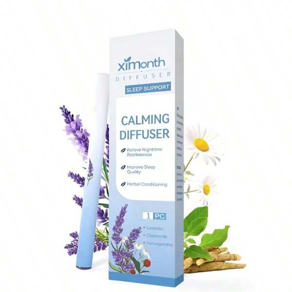 600 Uses/Herbal Melatonin Diffuser Upgraded With Lavender,Chamonile And Ashwagandha For Sleep Support And Stress Relief/Herbal Conditioning /Soothing And Helping Sleep (New Model, Smoke-Free)