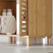 HOMCOM Medicine Cabinet - Khaki - View 10