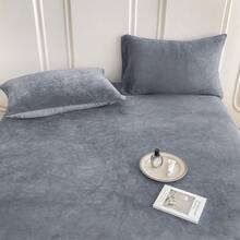 ملاءة مطاطية ذات لون وردي غامق قابلة للغسل في الغسالة