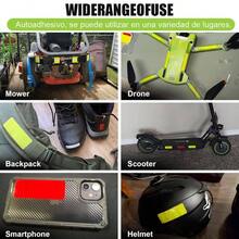 Cinta Reflejante Profesional, 36 Piezas Calcomanias para Autos, Alta Visibilidad, Impermeable, Amplio ngulo de Reflexin, para Camin, Coches, Motos, Bicicletas, Casco, Etc. 3*8cm, Rojo+Verde+Blanco - rojo, verde, blanco - Ver 8