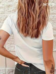 MYAZUL T Camiseta De Algodón Suave Para Mujer Talla Grande Con Estampado Vibrante De Arte Popular Mexicano Soy Macha Mexicana, Ideal Para Regalos De Cinco De Mayo, Moda Cultural Moderna, Atuendo Casual De Verano, Vestidos De Mujer De Moda Para El Verano, Casual Perfecto Para Todas Las Estaciones, Tallas S - XXL - blanco - Ver 3