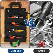 Bolsa de Herramientas Enrollable con 6 Bolsillos, Bolsa de Portaherramientas Oxford 900D Impermeable Gran Capacidad Organizador de Herramientas Porttil para Hombres Mecnicos Electricistas - inicial - Ver 7