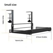 Under Desk Storage Shelf/Basket, Office Desk Organizer, Desktop Router Storage, Bedroom Organizer - Multicolor - View 8