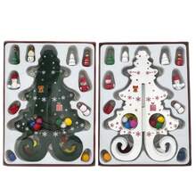 1pc Christmas Decor Gift, Wooden Christmas Tree, Christmas Decoration Gift, 6-Piece Tree With Random Small Ornaments (Slight Paint Chipping Is Normal, Color May Differ Slightly From Photos Due To Lighting) - Multicolor - View 11