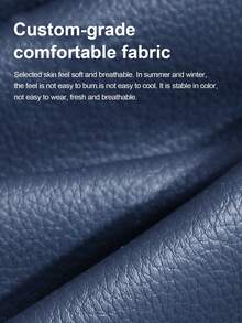 PU皮革座椅套，座椅保护套，汽车座椅垫，包裹式舒适汽车安全座椅套，适用于前排座椅，侧翻式开口，通用型汽车前排座椅套垫，包边设计，透气保护垫 - 彩色 - 查看 9