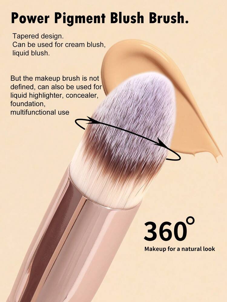 MAANGE 2/4件套专业高效化妆刷套装，包含粉底刷、腮红刷、散粉刷、修容刷、高光刷、眼影刷和遮瑕刷。柔软耐用，适合居家或旅行使用。粉底刷尤其适合搭配粉底液，是送给女性和女孩的绝佳礼物。 - 彩色 - 查看 11
