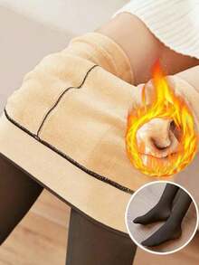 1pc 200g Thick Warm Tights, High Elasticity For Women - Multicolor - View 11