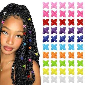 50颗女士发珠，发珠，脏辫发饰，发夹，发爪，发卡，发卡