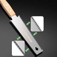 木柄双面方锯、单面方锯、尖头锯，多种尺寸可选，手动精密切割工具，无需电源，适用于木工、露营、庭院等，手动工具，手锯