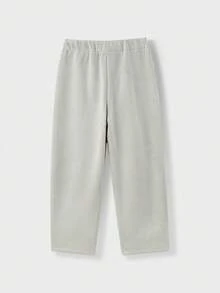 Annil Pantalones de felpa gruesa para niños preadolescentes, calidez invernal, elasticidad y pantalones deportivos casuales de moda