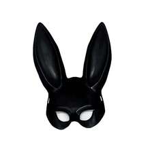 Black White Rabbit Mask Halloween Party Decoration Party Long Ears Rabbit Bunny Mask Costume Cosplay - Multicolor - View 7