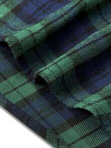 Keke Bloomly New Arrival Autumn/Spring British Style Plaid Mini Skirt, Fashion Minimalist Elegant Versatile Women's Short Skirt, Perfect For Holidays, Commuting, Dates, Gatherings, Casual Outings, School Events, Festivals, Parties And Other Occasions. High-Waisted A-Line Skirt Showcases Elegance And Sophistication, Ideal For Women's Valentine's Day