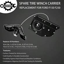 Spare Tire RackGledewen Spare Tire Hoist Spare Tire Winch Carrier Recambio para 1997-2003  F150 2004 F150 Heritage 1997-1999 F250 1997 F250 HD Reemplaza # 924-526 1L3Z1A131AA 2L3Z1A131AASpare Tire Rack - como en la foto - Ver 4