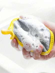 2pcs/5pcs/10pcs Double-Sided Washing Sponges, Kitchen Cleaning Pads For Pots & Dishes, Non-Stick - Multicolor - View 5