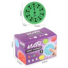 Nuevo 2025 Juego de 9 piezas Trompo con números matemáticos - Juego de descompresión para aprender suma, resta, multiplicación y división - Regalo de cumpleaños, Pascua, vacaciones o un regalo perfecto e interactivo ideal para niños - Multicolor - Ver 10