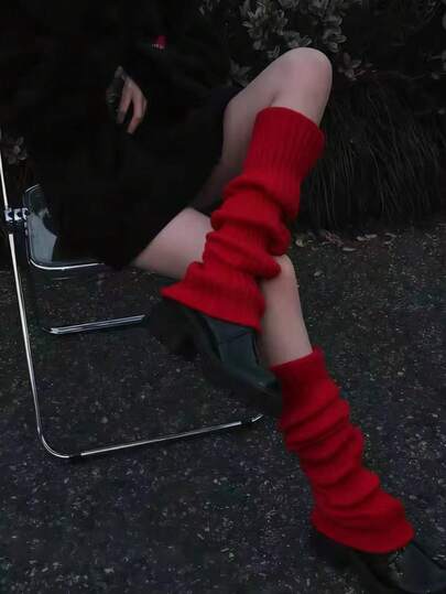 1 Pair Leg Warmers For Women,Women's Elephant Socks, Loose Socks, Knitted Leg Warmers, Ribbed Knitted Long Socks,Comfortable High Socks, College Style Knee And Calf Socks, Over Knee Long Women's Socks, Knitted Bubble Long Socks, Suitable For Various Daily Clothing