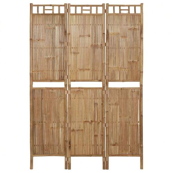 vidaXL 3-Tlg. Raumteiler Bambus 120x180 Cm