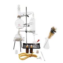 Professional High Borosilicate Glass Distillation Kit With 500ml Flask & Iron Stand: A Complete Set For Home DIY Essential Oil Extraction, Pure Dew, And Distilled Water Making, Featuring A Serpentine Condenser And Thermometer - Clear - View 3