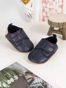 Retro Casual Sports Hook And Loop Soft Bottom Infant Boy Flat Daily Toddler Shoes