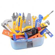 10/20/30 件套儿童过家家工具箱套装（含螺丝刀），逼真的儿童工具玩具，男孩女孩互动玩具，圣诞节和生日礼物 - 彩色 - 查看 6