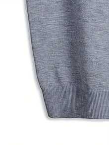 GRDR Men's Solid Color Knit Vest, Casual & Versatile - Grey - View 9