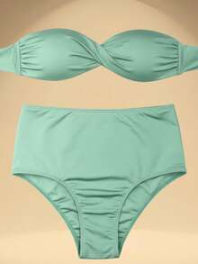 Women Bikini Sets - Màu xanh Bạc hà - Xem 4
