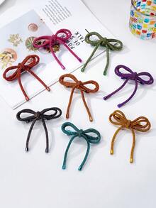 1pc 2025 New Arrival Colorful Rhinestone Bowknot Hair Clip, Versatile, Cute, Suitable For Daily Wear, Holidays, Weddings, Fashion Accessory