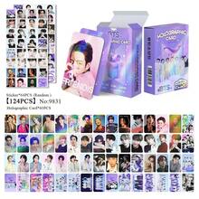K-Pop JIMIN V J-HOPE RM JIN MARTI JAMES JUHOON SEONGHYEON KEONHO 5pcs/6pcs/124pcs/92pcs Photo Card Collection Set - Handmade Scrapbook Set, K-Pop Birthday Gift Exchange Cards With Display Box, Bookmark Set, Collector Cards Valentine's Day Small Gift, Popular Group Fansite Cards - Multicolor - View 3