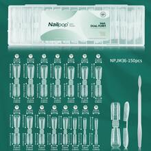 New French Double-Ended Nail Dual Form Extension Mold For For Poly Gel/Builder Gel/Hard Gel Square/Coffin/Oval Transparent Quick-Building Gel Acrylic Nail Moulds Suitable For Home Manicure DIY Design 150Pcs/15Size - 無色 - 查看 7