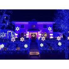 Connectable Red And White Christmas String Lights, 2Pack Total 164FT 400LED Christmas Lights For Outdoor/Indoor, Plug In Tree Lights With 8 Modes, String Lights For Christmas Decorations Holiday - Blue - View 4