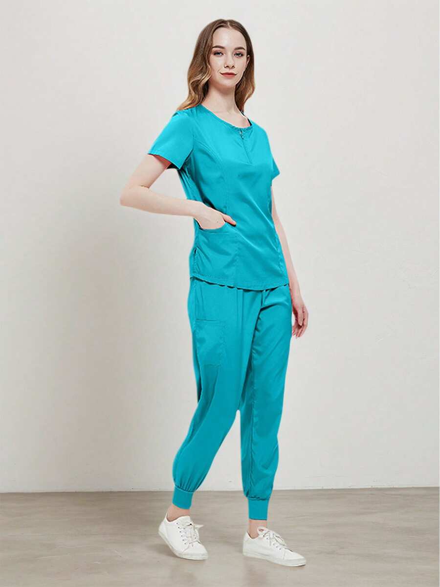 Conjunto de 2 Piezas Uniforme Quirúrgico Anti Fluidos Dama Excelente Calidad, Mujer Uniforme Medico, Conjunto Quirúrgico Filipina Pantalon, Pijama Uniforme Antifluidos Mujer