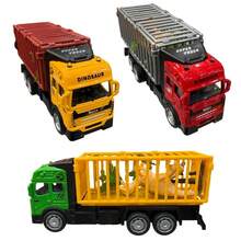 Friction-Powered Dinosaur Truck/Car – Jurassic Adventure To Collect And Have Fun With! - Random Truck (1 Unit) - View 1