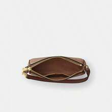 Shoulder Bag For Women In Signature Canvas COACH Logo Letter-Print Shoulder Bag Wrist Wristlet Bag Classic Coach Women's Bags Suitable For Party Casual And Shopping Mother's Day Gifts CW426 IMXHE - màu nâu - Xem 6