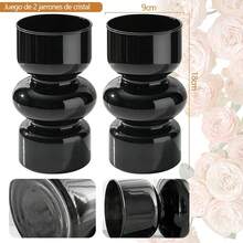 Floreros de Cristal Piezas,Florero de Cristal hidropónico Moderno,Decoración de Mesa de hogar de Flores,Adecuado para Dormitorio, Sala de Estar, Oficina - 1 - Ver 4