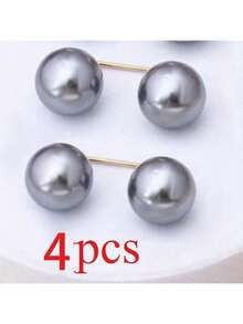 2pcs Pearl Denim Leg Clips, Chest Front Light Blocker, Anti-Slip Shoe Buckle, Pants Length Adjuster