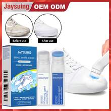 JAYSUING White Shoe Cleaner,Strong Clean Stains, Fast Clearing & Whitening, Refreshed, Polish, Remove Yellow, Efficient, No Pungent Odor, Fading - Blanco - Ver 2
