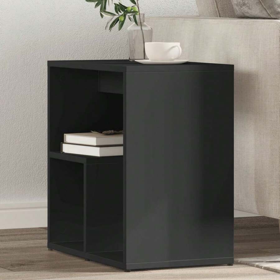vidaXL Beistelltische 2 Stk. Schwarz 50x30x50 Cm Holzwerkstoff - nero - Visualizzare 1