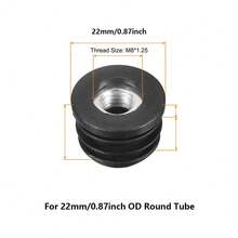 4个黑色塑料圆/方盖 M6 M8 孔螺母保护塞垫圈防尘密封端盖椅子家具配件 - 彩色 - 查看 28