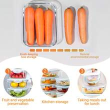 Stozle 18pcs (8 Lids + 8 Containers + 2 Spice Boxes) Sealed Glass Food Storage Gift Box Set, Perfect For Meal Preparation, Lunch-Sealed Storage | Durable Glass, Suitable For Birthday | Party | Holiday Gifts - 灰色 - 查看 4