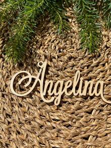 1/3/5 Stück personalisierte Weihnachts-Acryl- & Holz-Wort-Ornamente, individualisierbare Name/Nachricht Hängedekoration für Weihnachtsbaum, Tischplatzierung, Weihnachtsgeschenk-Anhänger für Familie, Freunde, Feiertags-Party, Heim-Dekoration, Fröhliche Weihnachten, Freude, Frieden, Glaube, anpassbare Hängeornamente, Thanksgiving, Neujahr, Festliche Dekorationszubehör, perfekte Feiertags-Geschenke für Kinder, Erwachsene, Festliche Heim-Party, Tisch-Mittelstück-Dekoration - Mehrfarbig (Weihnachten1) - Übersicht 6