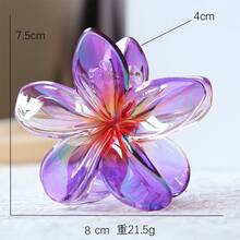 Prendedor de Cabello Flor Tropical Plumeria |   Accesorio de Verano y Vacaciones, 8cm - Por defecto - Ver 3